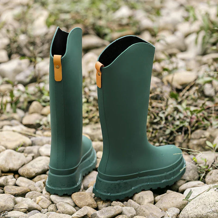 Damen Regenstiefel hoch & wasserdicht mit Komfortsohle – Maris