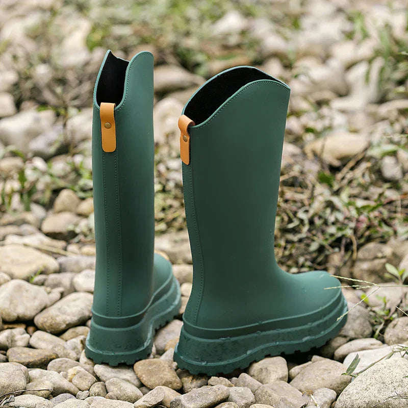 Damen Regenstiefel hoch & wasserdicht mit Komfortsohle – Maris