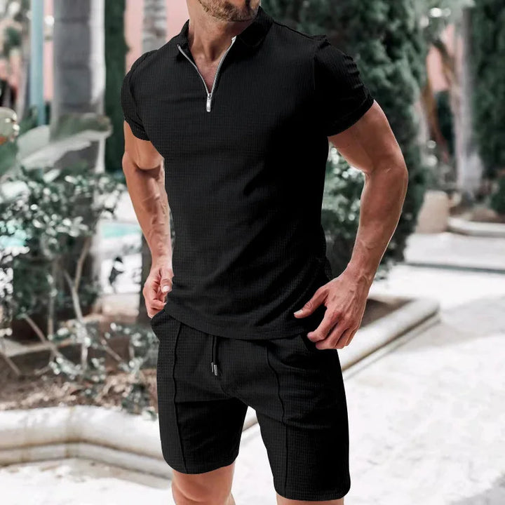 Atmungsaktives & Stylisches Sommer-Set mit Poloshirt & Shorts für Herren – Nilo