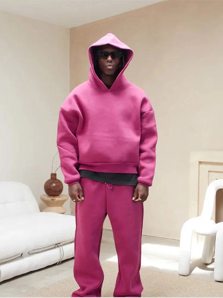 Oversized Herren-Trainingsanzug mit Hoodie & Jogginghose – Bastian