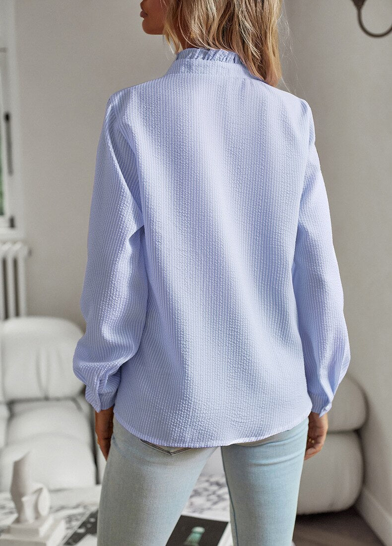 Trendige Gestreifte Damenbluse – Elise