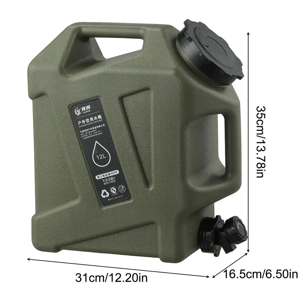 Tragbarer 12L Wasserbehälter - AquaTrek