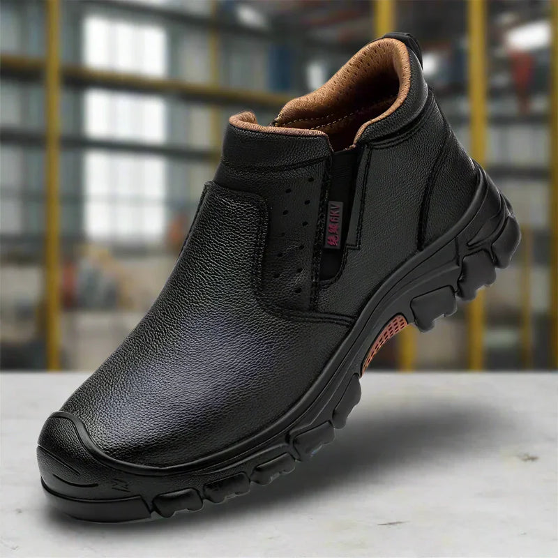 Herren Sicherheitsschuhe wasserdicht mit Stahlkappe & breiter Passform – Arvid