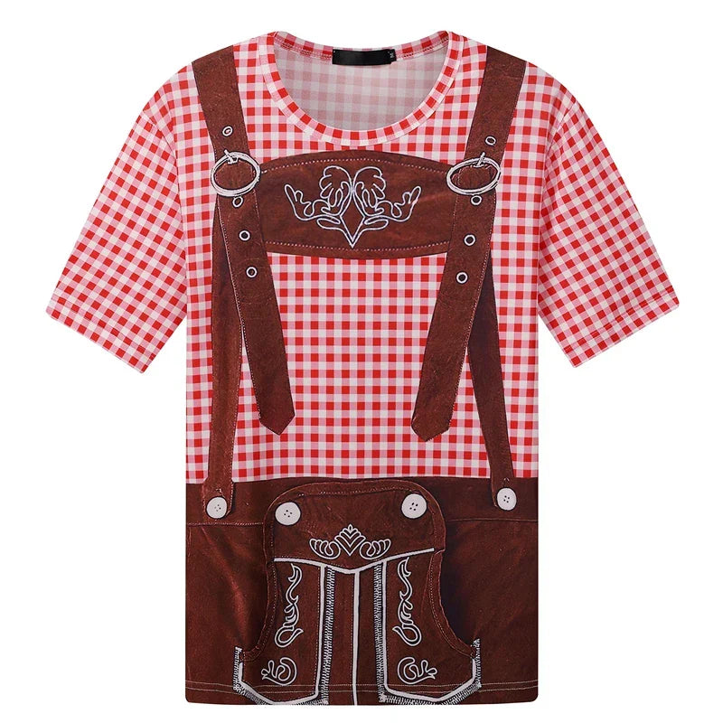 T-Shirt im Lederhosen-Look – WiesnShirt Oktoberfest 2025