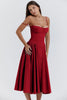 Stylisches Sommerkleid mit Spaghettiträgern und Taillenmieder – Mira