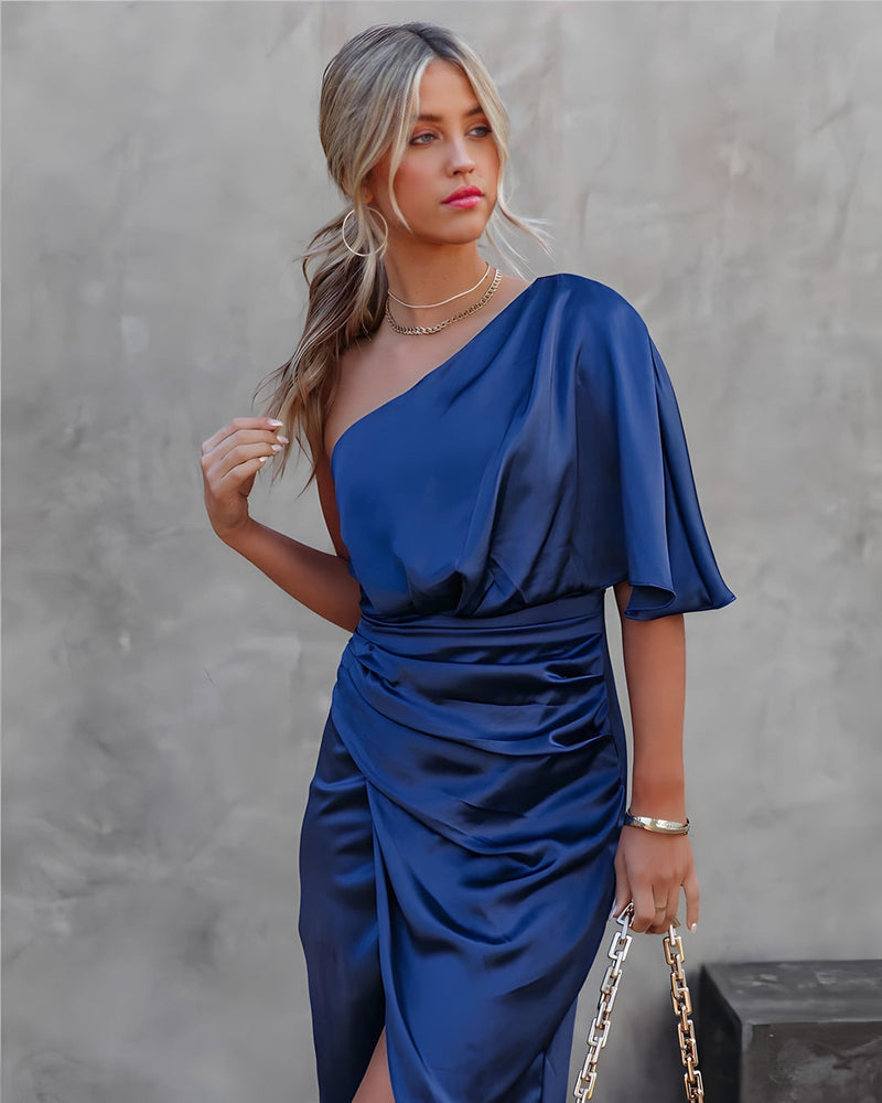 Cocktail dress with one shoulder - Valeria