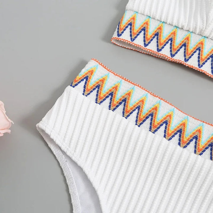 Bikini with adjustable straps and high waist – Malia