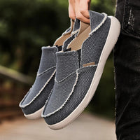 Leichte Canvas-Slipper für Herren | Atmungsaktive Sommer-Espadrilles - Niko