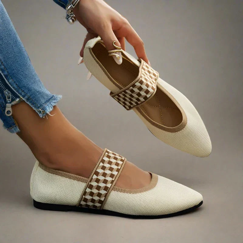Stilvolle Damen Sommerschuhe mit spitzer Zehenpartie – Lina