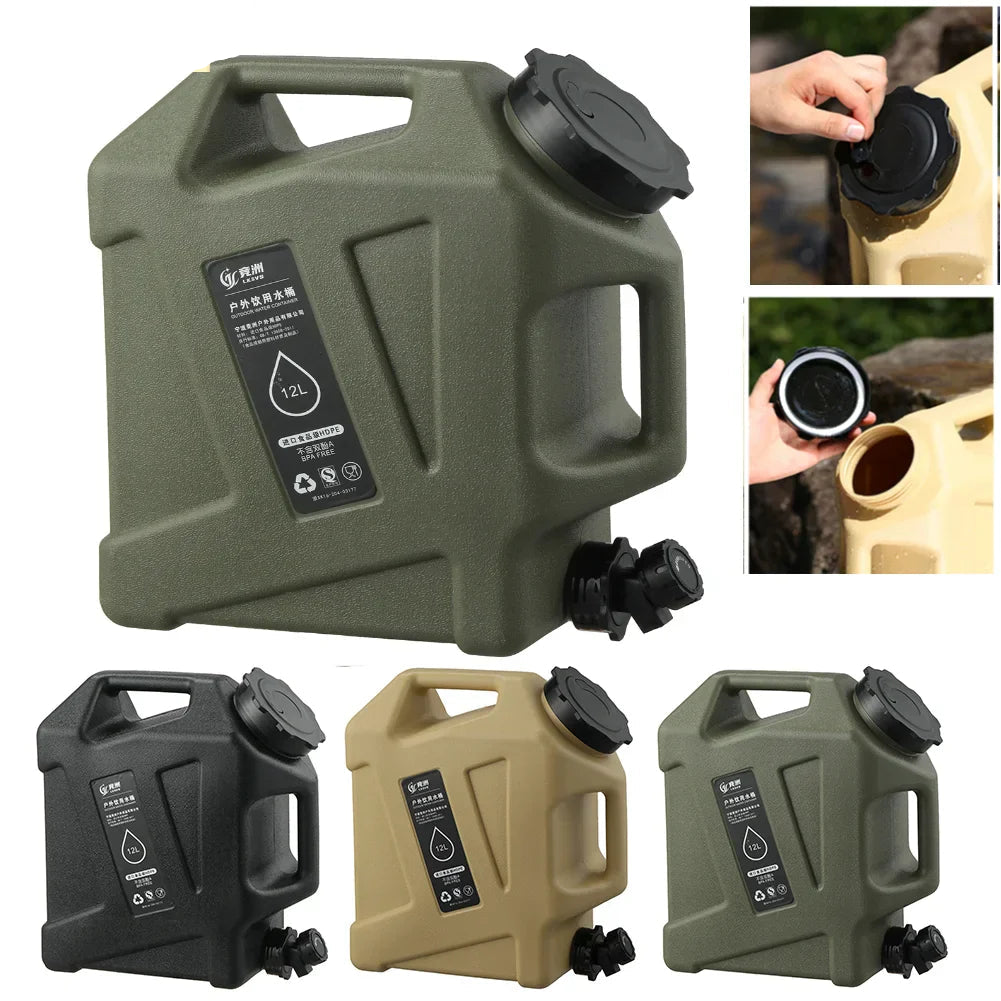 Tragbarer 12L Wasserbehälter - AquaTrek