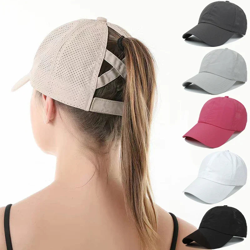 Atmungsaktive Unisex Sport-Basecap aus Mesh mit verstellbarem Sitz – AeroCap