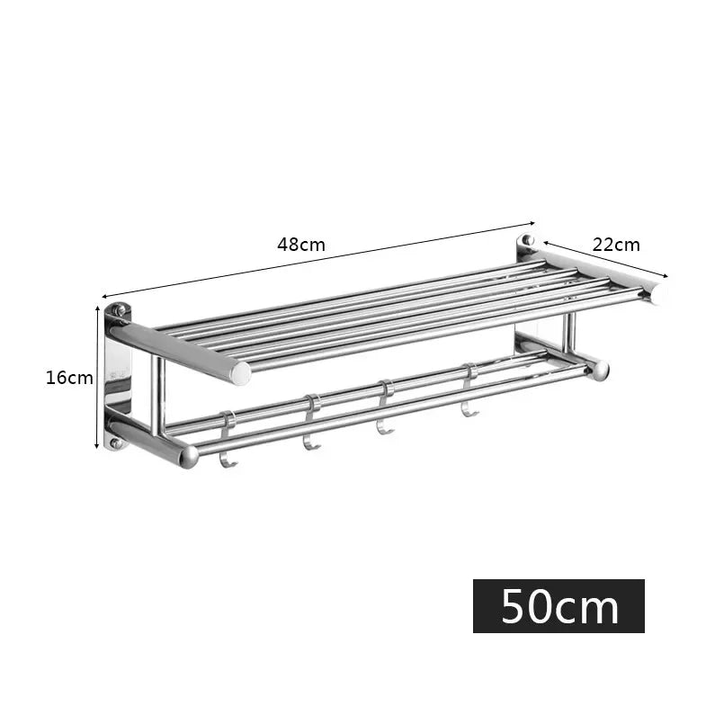 Stilvolles Edelstahl-Handtuchregal - AeroRack