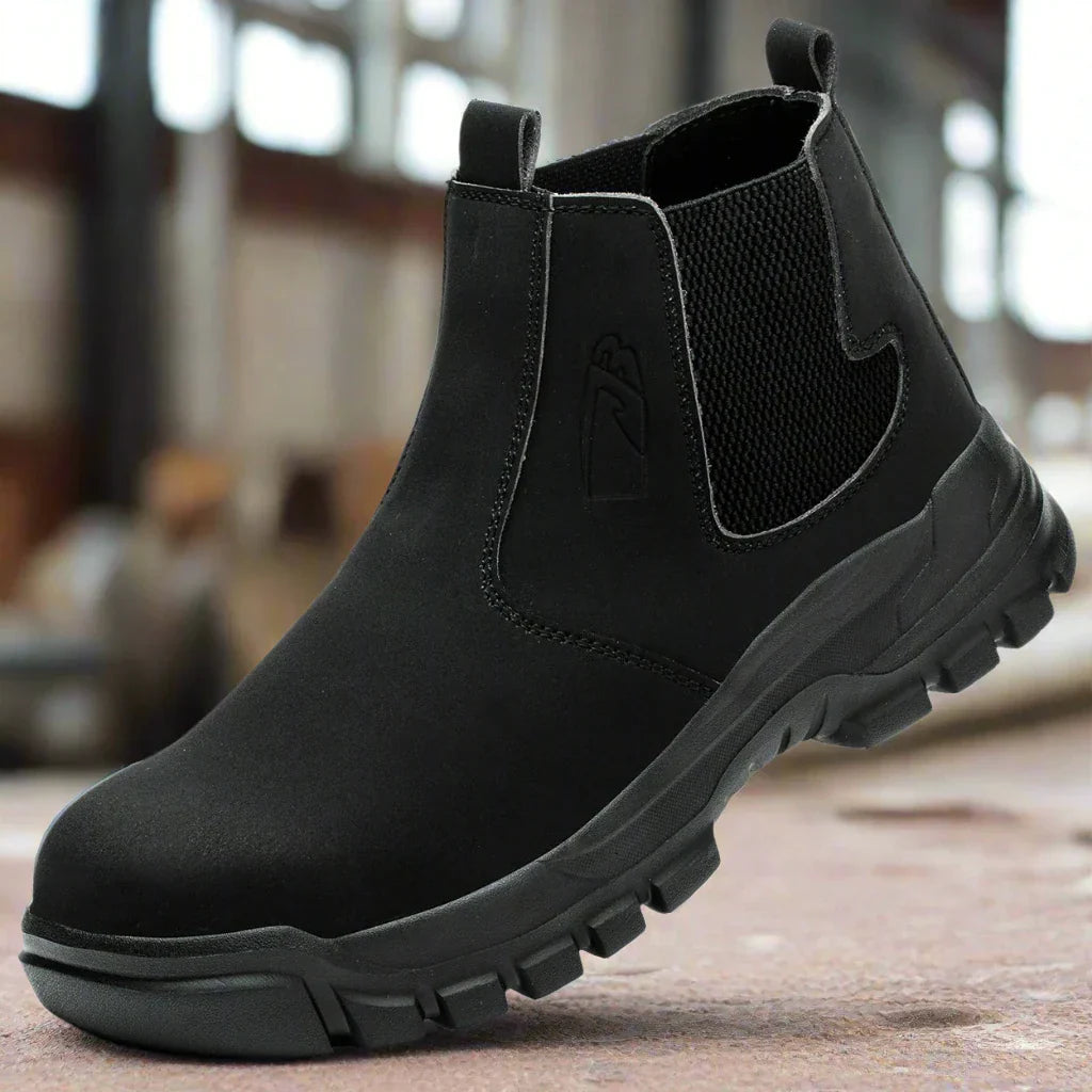 Herren Sicherheits-Werkstiefel wasserdicht mit Stahlkappe & breiter Passform – Magnus