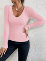 Damen Strickpullover mit V-Ausschnitt – Alina