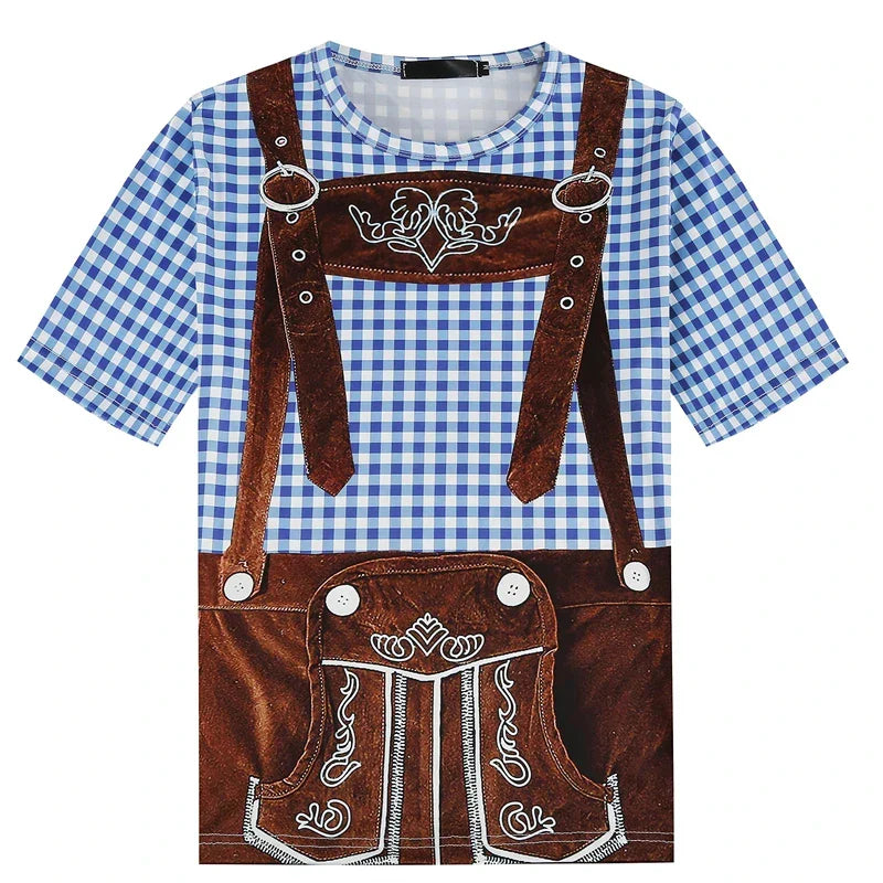 T-Shirt im Lederhosen-Look – WiesnShirt Oktoberfest 2025
