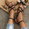 Stilvolle Ledersandalen mit zarten Riemchen – Mirella