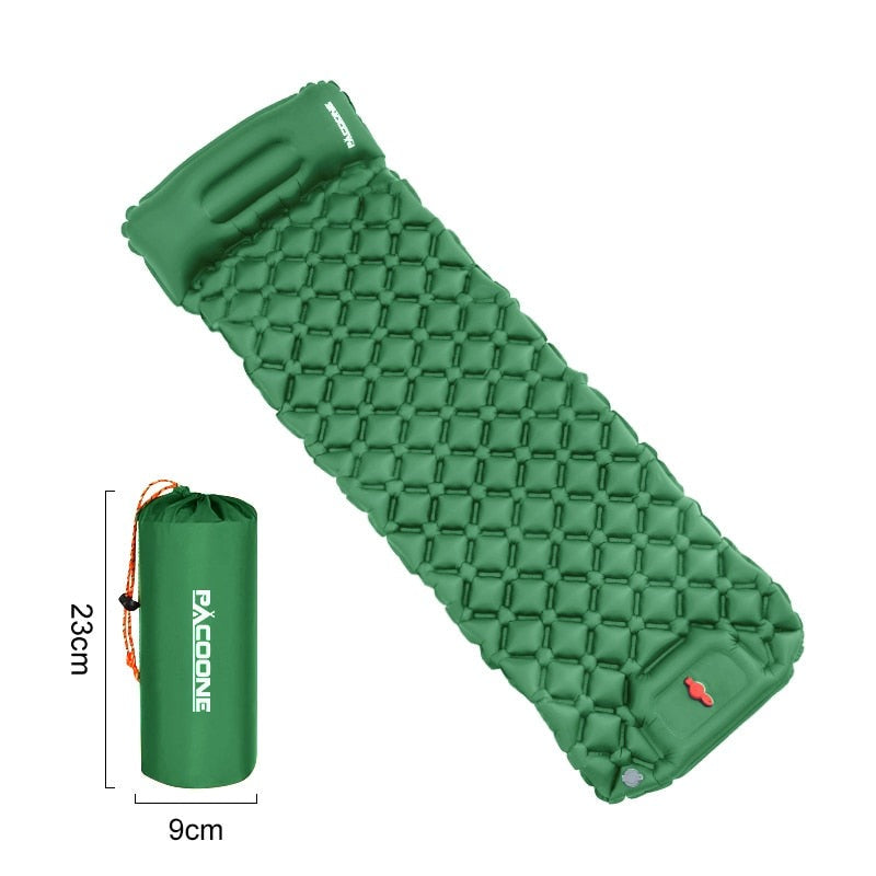 Ultraleichte Wasserdichte Isomatte mit Integrierter Pumpe – AirRest