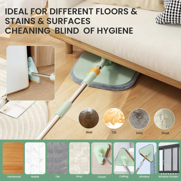 Selbstrotierender Wischmopp mit Eimer - SpinMop