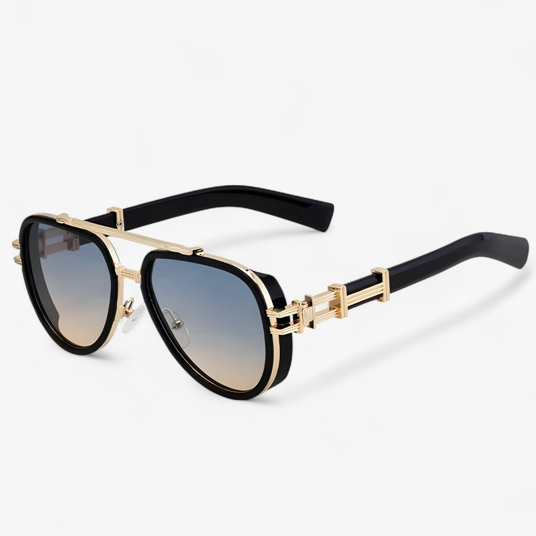 Oversized Steampunk-Sonnenbrille mit Polarisierten Gläsern – Arclight