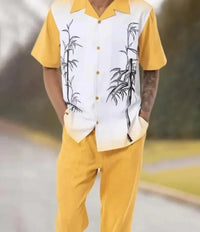 Trendiges Harajuku Zweiteiler-Set mit 3D-Print für Herren – Kenji