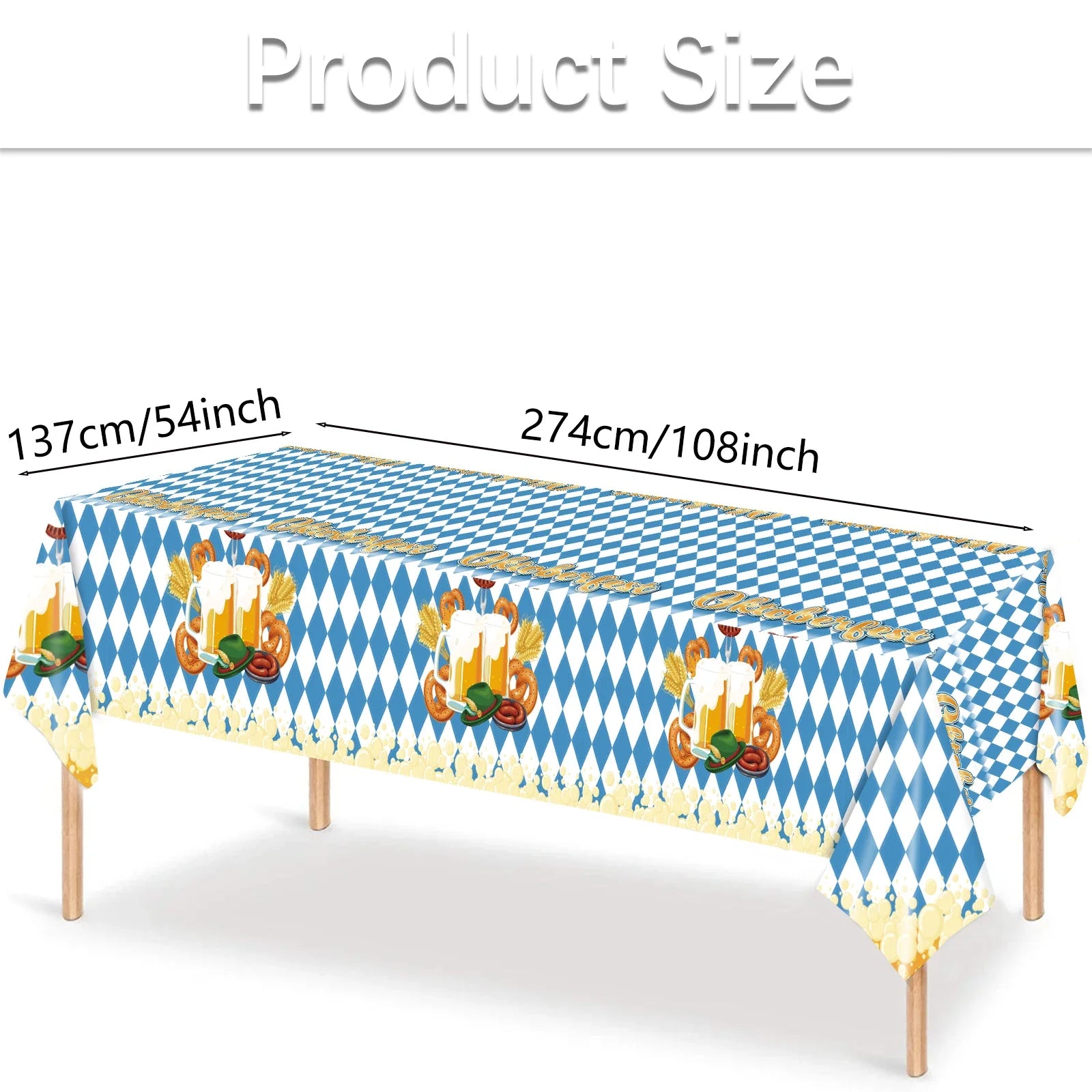 Tischdecke im Oktoberfest-Design – FestTafel Oktoberfest 2025 1+1 GRATIS