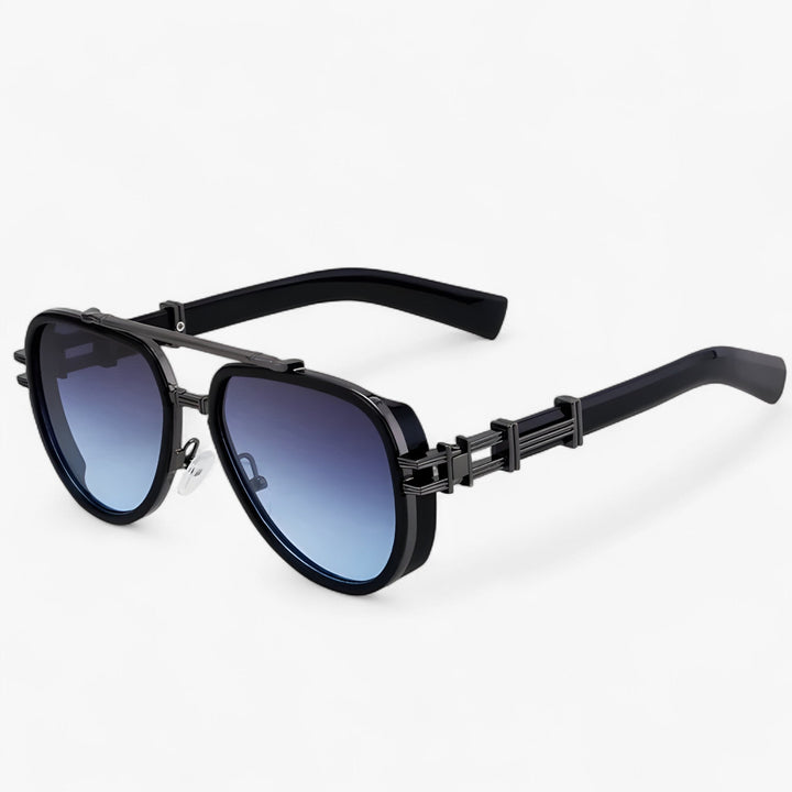 Oversized Steampunk-Sonnenbrille mit Polarisierten Gläsern – Arclight