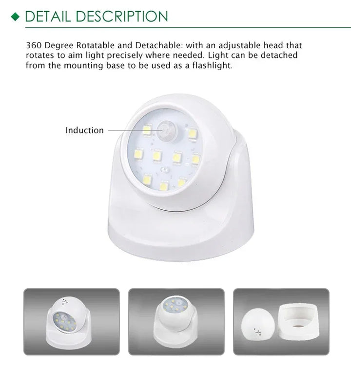 Drahtloses LED-Scheinwerfer - BrightGuard