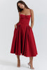 Stylisches Sommerkleid mit Spaghettiträgern und Taillenmieder – Mira