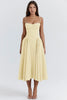 Stylisches Sommerkleid mit Spaghettiträgern und Taillenmieder – Mira