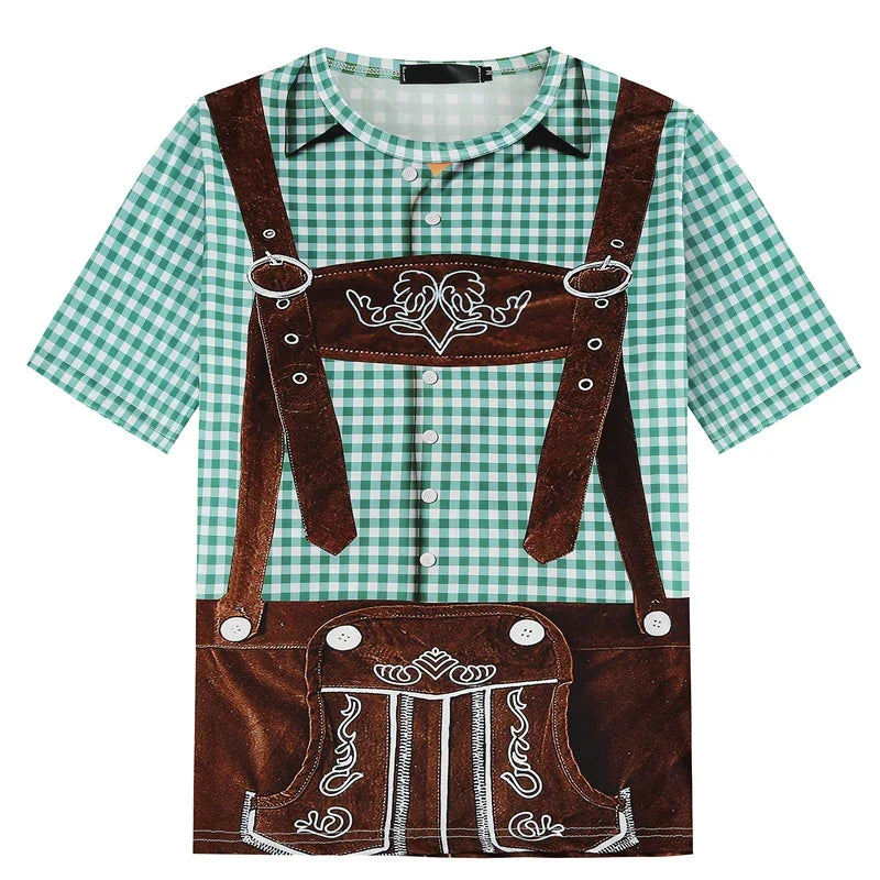T-Shirt im Lederhosen-Look – WiesnShirt Oktoberfest 2025