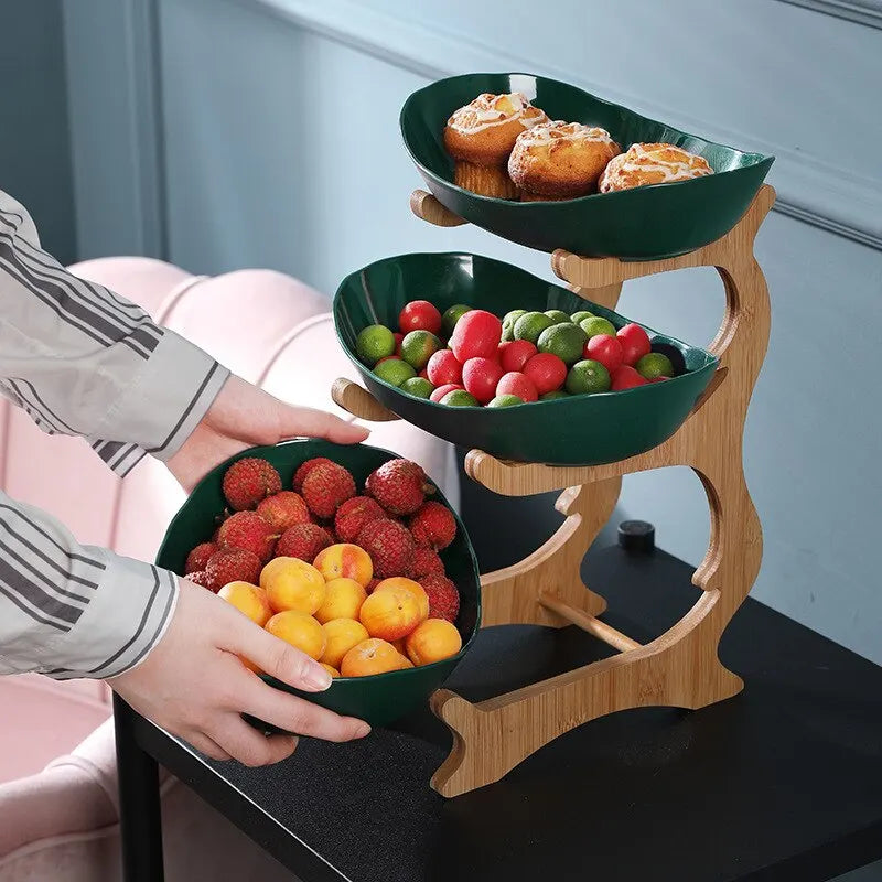 Stilvolle Metall-Obstschale mit 2 oder 3 Ebenen – StackFruit