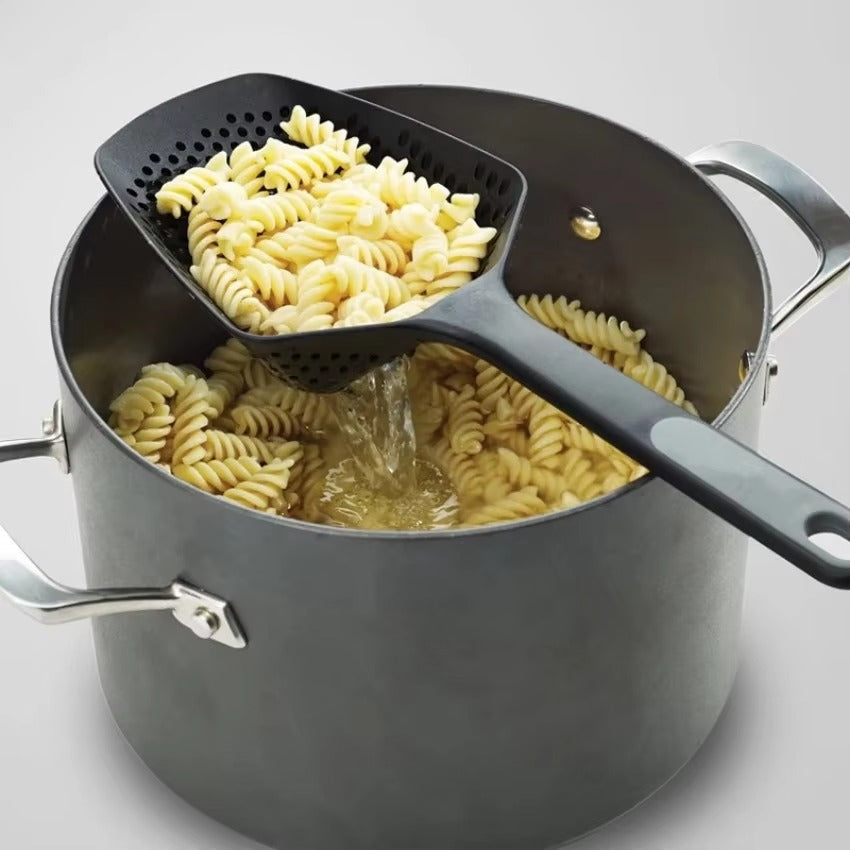 Large PP kitchen spoon for draining and serving - EasyDrain