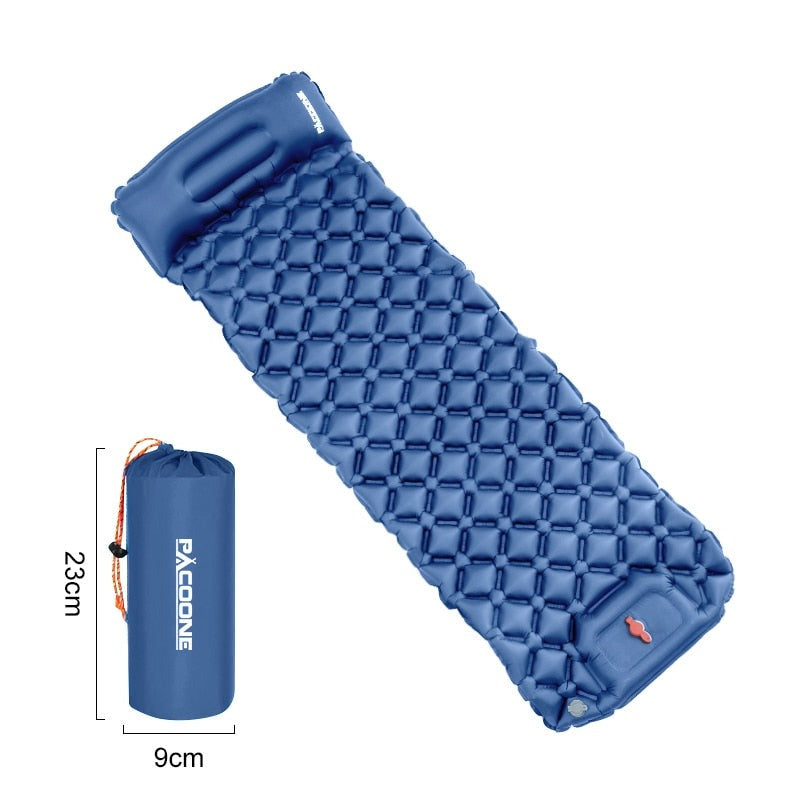 Ultraleichte Wasserdichte Isomatte mit Integrierter Pumpe – AirRest