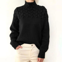 Knitted Sweater for Women with Collar – Sienna