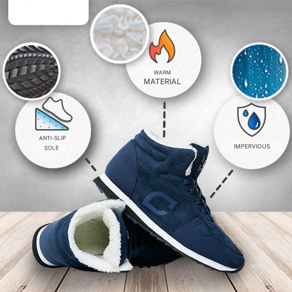 Warm men's shoes with lined interior – Ruben