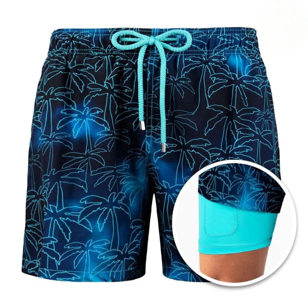 Trendige Herren-Badehose mit Druck – Julien