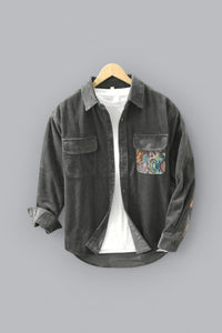 Cotton men's shirt with long sleeves - Quinten