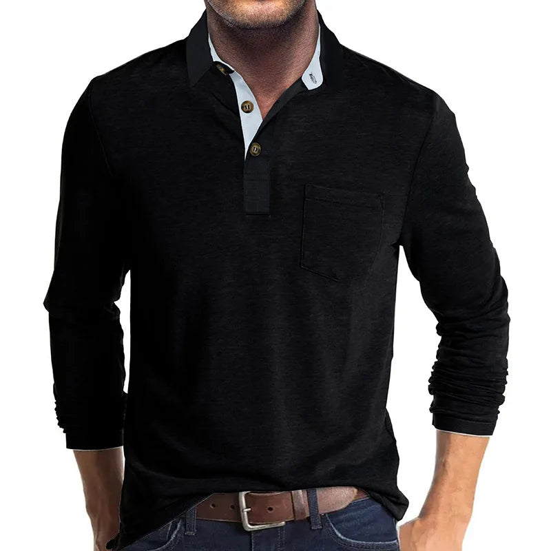 Herren Langarm-Polo atmungsaktiv & vielseitig – Matteo