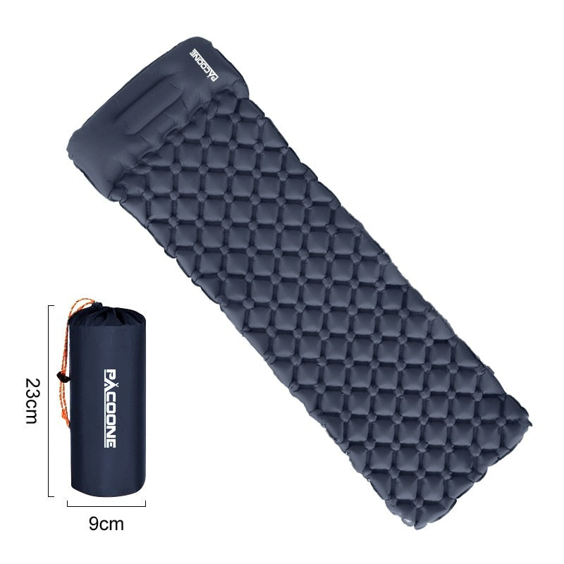 Ultraleichte Wasserdichte Isomatte mit Integrierter Pumpe – AirRest