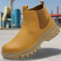 Herren Sicherheits-Werkstiefel wasserdicht mit Stahlkappe & breiter Passform – Magnus