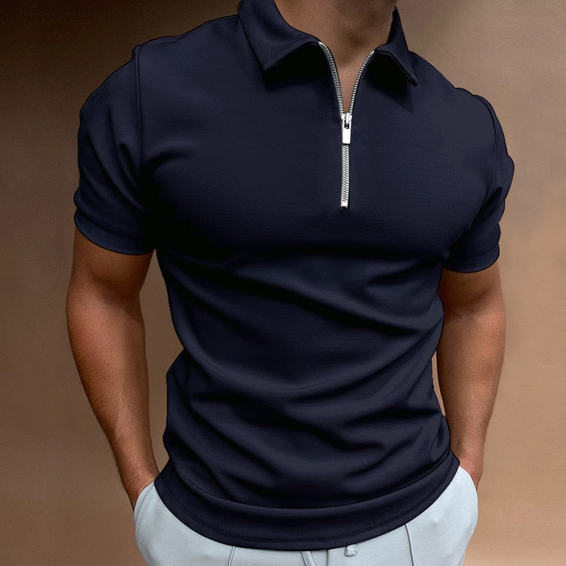 Zip-Up Polo Shirt - Oliver