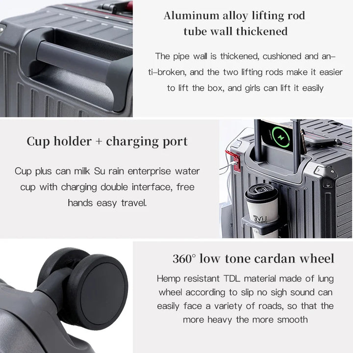 Breiter Griff Hartschalenkoffer – Lissabon