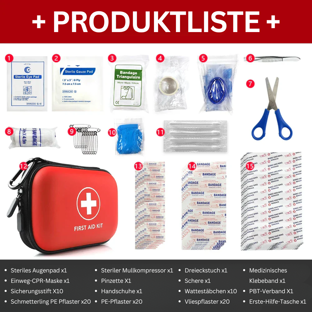 91-piece First Aid Kit – SafeKit Pro