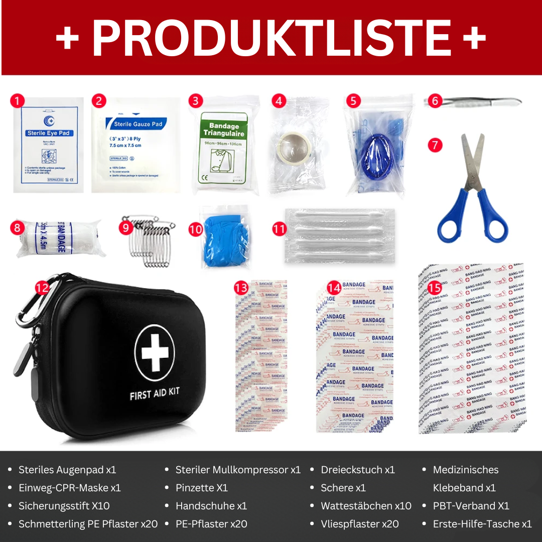 91-piece First Aid Kit – SafeKit Pro