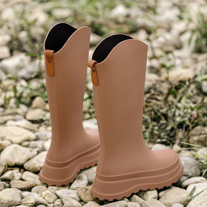 Damen Regenstiefel hoch & wasserdicht mit Komfortsohle – Maris