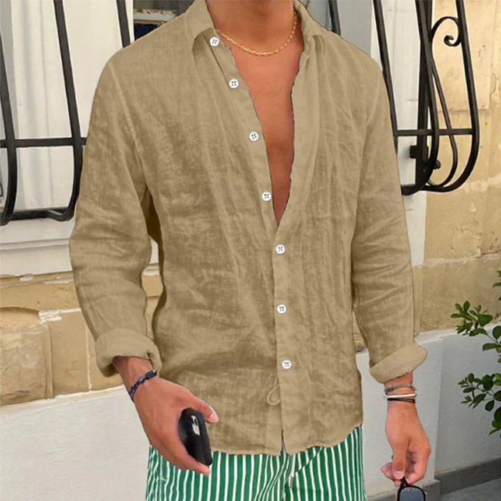 Atmungsaktiv & Locker Geschnittenes Sommerhemd für Herren – Taro