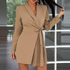 Trendiger Wickel-Blazer-Kleid - Elisa