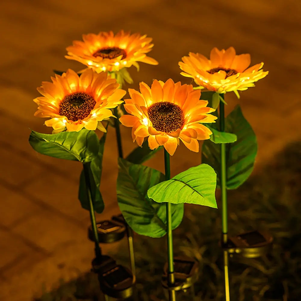 Wasserdichte Solar-Sonnenblumenlampe – SolarBloom