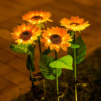 Wasserdichte Solar-Sonnenblumenlampe – SolarBloom