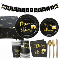 Einweg-Partygeschirr Set „Cheers & Beers“ (für 16 Gäste) – CheersSet Oktoberfest 2025